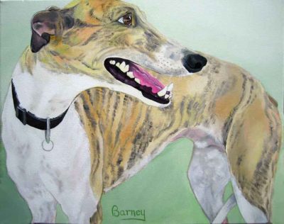 Greyhound painting