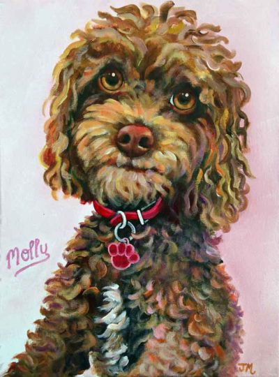 Cockapoo painting